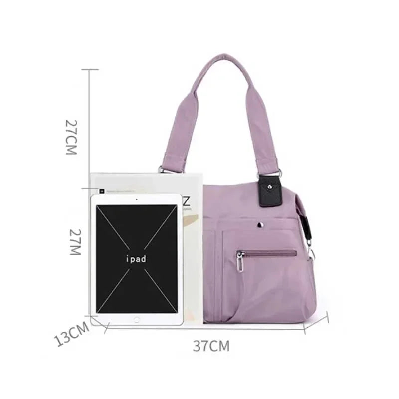 Tasche Bag Handtasche Umhängetasche für Frauen Nylon wasserdichte große Kapazität Einkaufsbodium Damen Ladies Messenger Bags Handtaschen Handtaschen