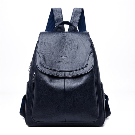 Waterproof Leather Backpack Purse