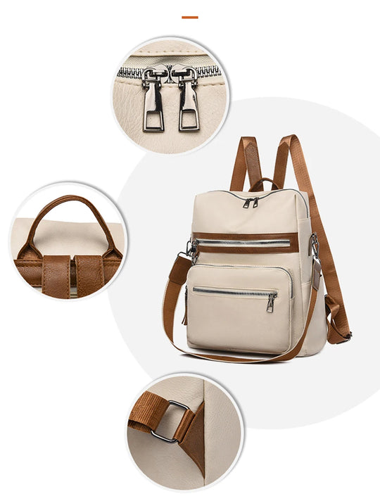 PU Leather Backpack Purse